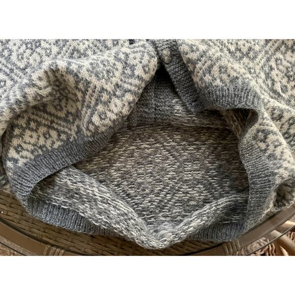 Husfliden Alesund Unisex Nordic Norwegian Wool Cardigan L/XL | Selbu Pattern - Picture 10 of 10